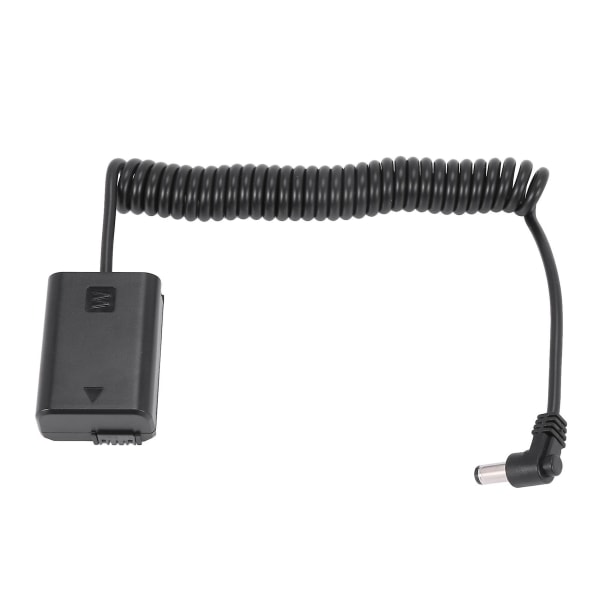 Np-fw50 Dummy batteripakke koblingsadapter med likestrøm hannkontakt Strømkveilet kabel for A7 Mark Ii