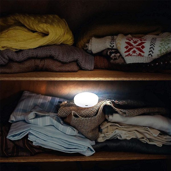 Rörelsesensor nattlampa inomhus, uppladdningsbar led garderob nattlampa