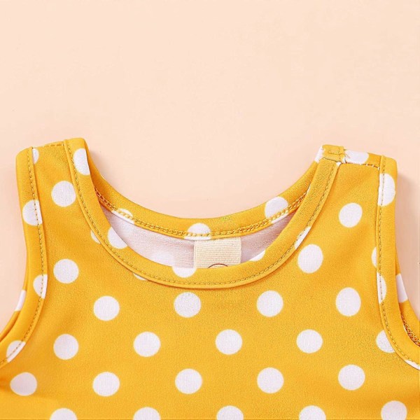 KATEA Toddler Baby Flicka Sommar Badkläder Ärmlös Randig Badkläder Tvådelad Dräkt Strand Bikini