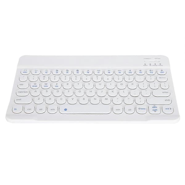 Trådløst Bluetooth-tastatur Ultratynt Retro Punk for Windows OS X/Android IOS (Hvit)