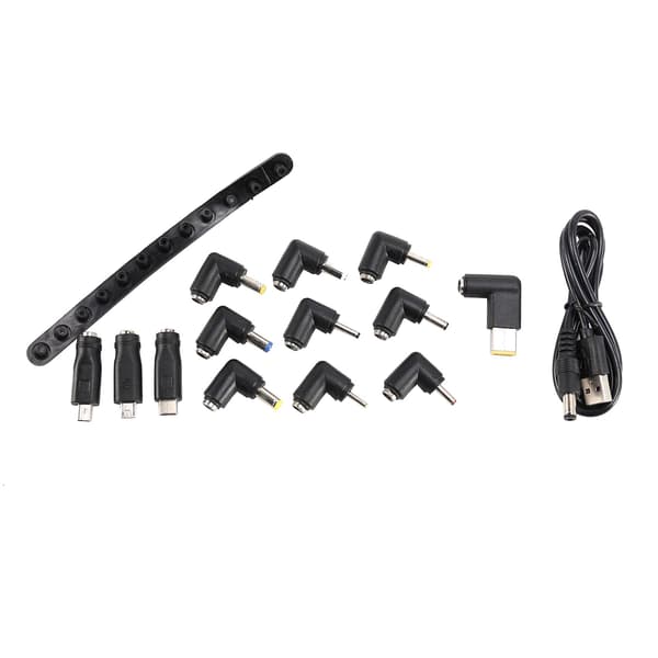 DC-strömkabel USB till 5,5x2,1 Multifunktionell DC-utbytbar kontakt Passar för bärbara datorer och Ro