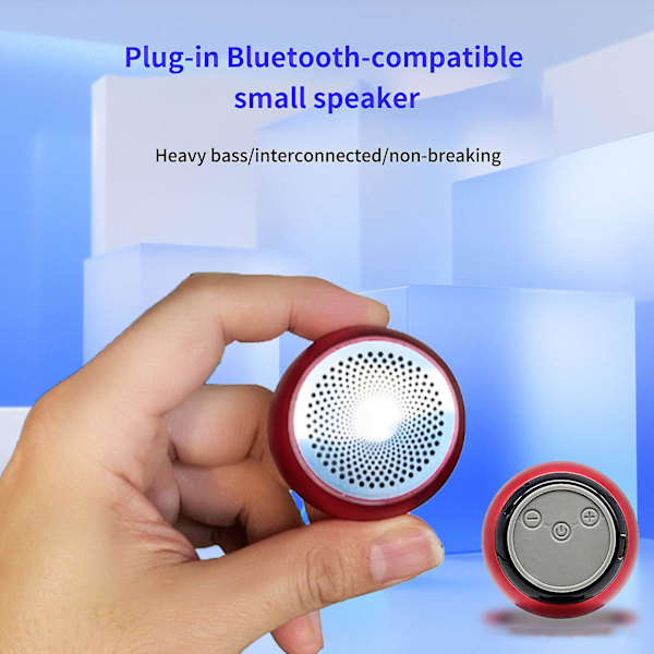 Trådløs høyttaler HiFi Håndfri samtale Støtte Interconnection Mini Bærbar Bluetooth-kompatibel 5.0 Stereo Høyttaler for bil