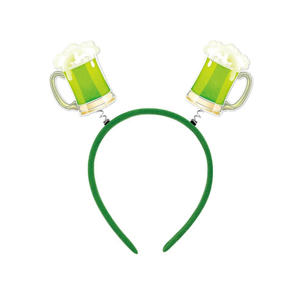 6 st. Patricks Day Hårband Dekoration För Barn Vuxen Söt Dvärg Hårtillbehör Kostym Rekvisita Fest D