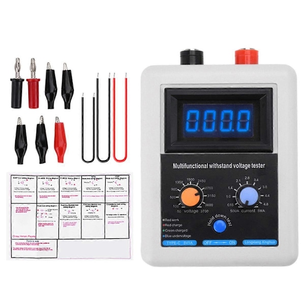0V-3500V IGBT Spänningskapacitet Transistor Testare Diod MOS Triod LED Spänningskapacitet för MOV Testare Blå