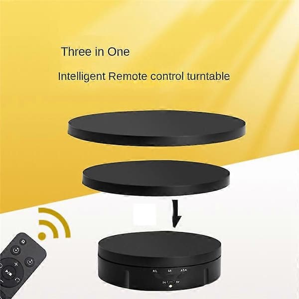 3 Hastigheder Elektrisk Roterende Visualizer 360 Drejeskive USB Opladning Display Stativ til Video Rekvisit Smykker