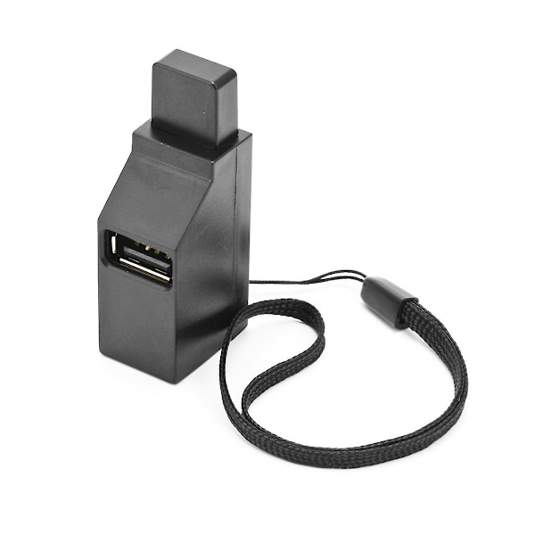 Bærbar multi-interface hub splitter USB3.0 høyhastighetshub svart