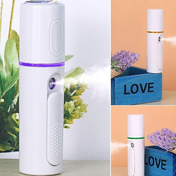 Ansiktsspray Luftfukter Vann Hydrator Med USB Lading Spray Instrument