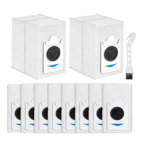 10 kpl pölypusseja X2 COMBO T30S COMBO T30S robotti-imurille, imurin osat 2,9 l suuri
