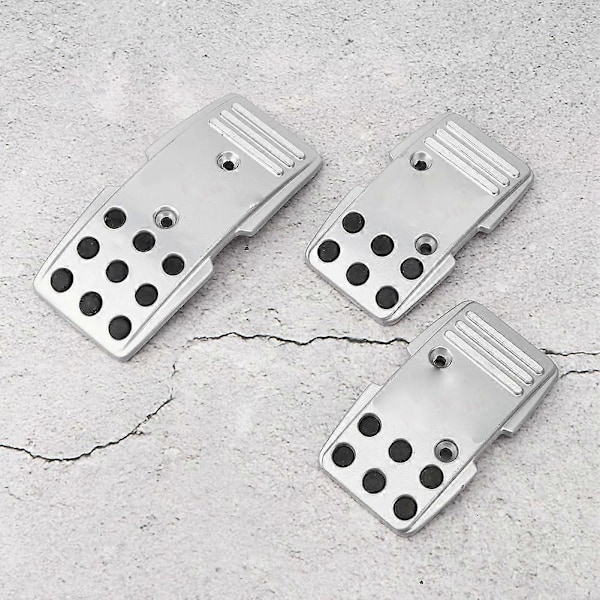 3-pack R3000 Pedalöverdragssats för broms, koppling och gaspedal - Halksäker, manuell växellåda, racing, sportbil