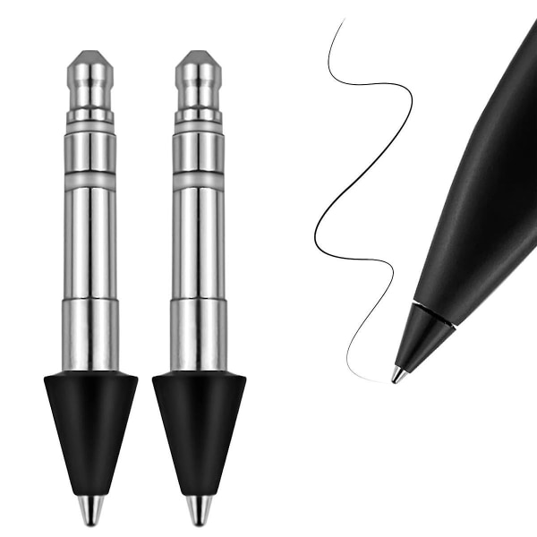 2st rostfritt slank pennspets utbyte, exakt finkontrollpenna som släta skrivspetsar för Sl