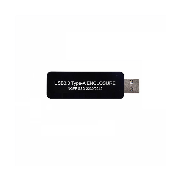 Usb3.0 Type-A -liitäntä SSD-kotelo ilman kaapelia Ngff B-key Sata-protokollalle 2230 tai 2242 M.2