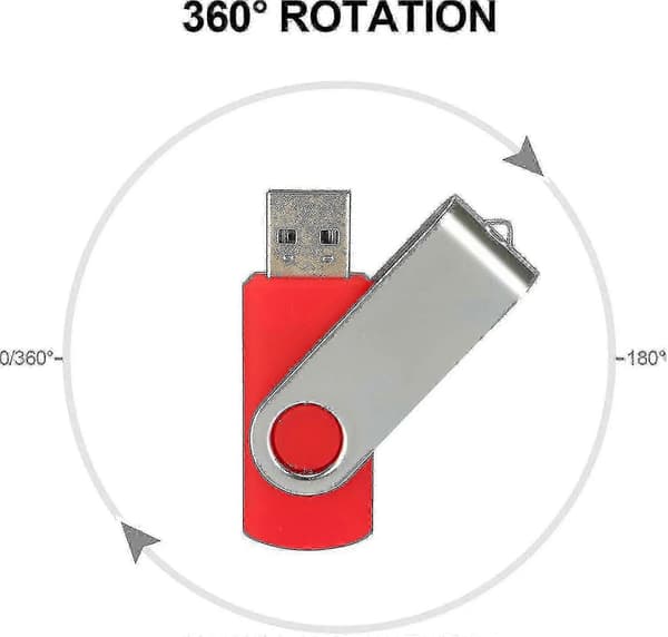 10 Pak USB Flash Drives USB 2.0 Thumb Drive Bulk Pak Drejelig Memory Stick Fold Opbevaring Jump Drive Zip Drive
