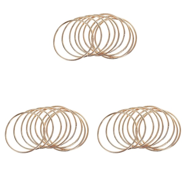 30 Pack 3 Inch Gold Dream Catcher Metal Rings Hoops Macrame Ring For Dreamcatchers And Crafts