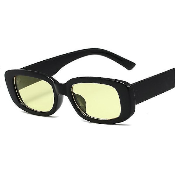Retro Millionaire solbriller til kvinder mænd Hip Hop Sort Mode Oversized Firkantede solbriller Stel UV400 Beskyttelse