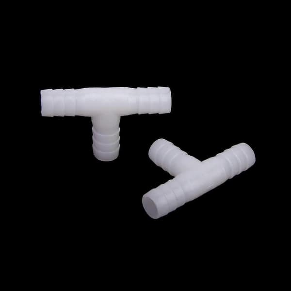 2 X 12mm Plast Lik T-Stykke Kobling Barb Rørfitting Luft/vann H