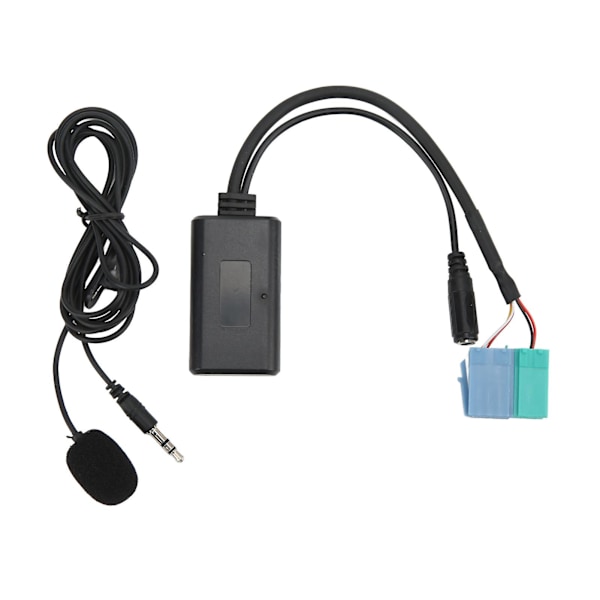 Bil Trådlös o AUX Ingång Adapter Kabel Bluetooth 5.0 med Mikrofon Ersättning för Becker