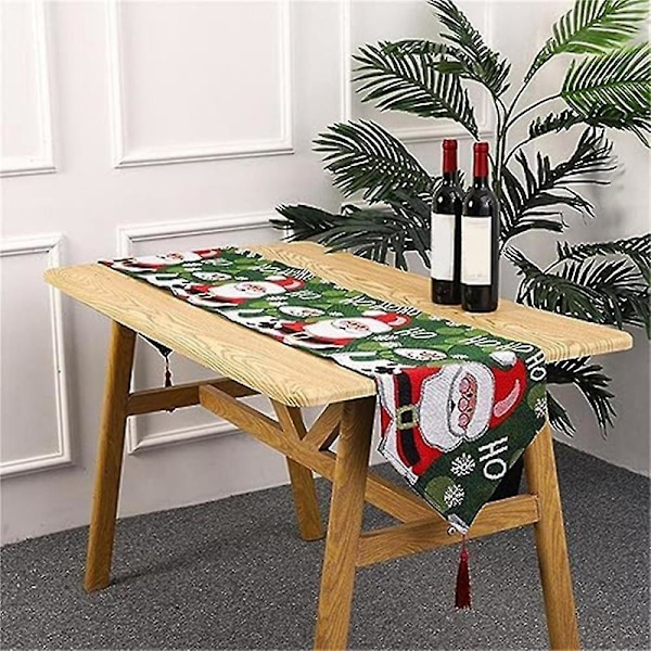 Juledug Julemønster Bordløber Dug Vaskbar Dacron Dug Til Jul, vinter, ferie