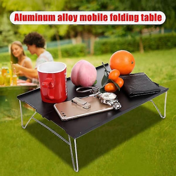 Mini Foldebord i Aluminiumlegering Bærbart til Bjergbestigning Camping Barbecue Teltbord