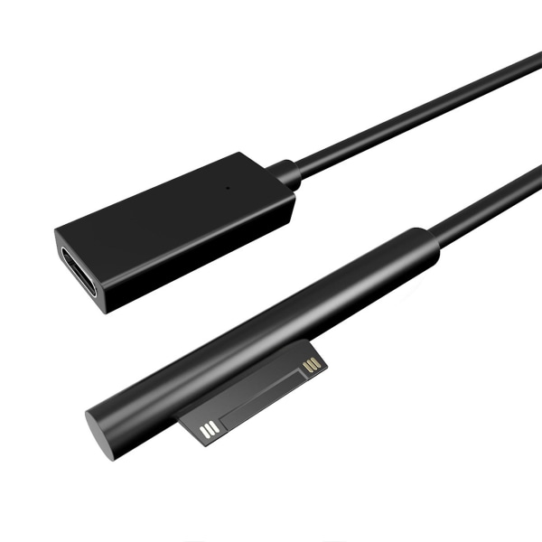 Pd 15v till typ C laddningskabel för Surface Pro 7/6/54/3 Surface Book 2 Series