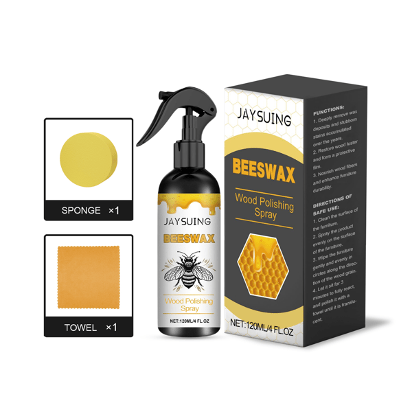 1 st Jaysuin Möbelbivaxpoleringsspray - Träpolering, repborttagning, polering och möbelvårdsspray 1Pcs
