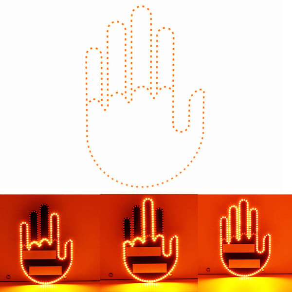 LED Finger Blinkende Stemningslys med Fjernkontroll (4 Moduser for Kvinner)