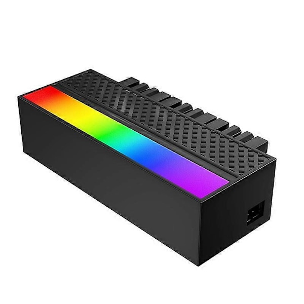 ATX 24-stiftsadapter till 90 grader 5V 3-stifts ARGB Moderkorts strömförsörjningskabel Modulär DIY-montering A