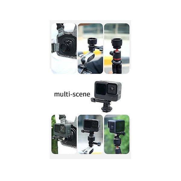 Til Go 3 Sports Kamera Magnetisk Multifunktionel Hovedbase Adapter Tilbehør,a