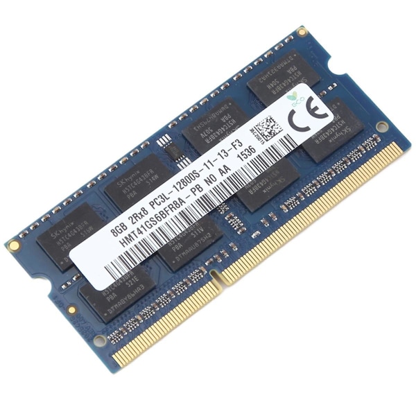 SK Hynix 8GB DDR3 kannettavan tietokoneen RAM-muisti 2RX8 1600Mhz PC3-12800 204 Pins 1,35V SODIMM kannettavan tietokoneen muistimuistiin