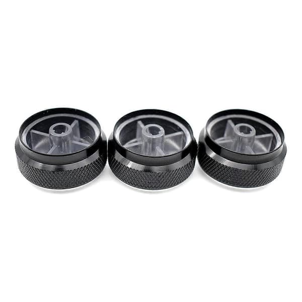 3 stk. AC-kontaktknapper Aircondition Varmekontrolknapper til Platz Vios Vitz Yaris X Sort