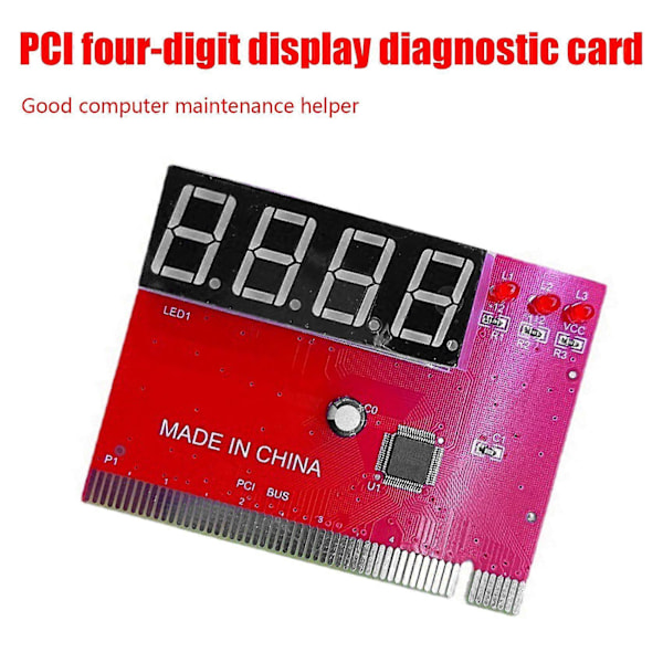 Computer PCI Testkort Bundkort LED 4-cifret Diagnostisk Tester Debug Kort PC Analyzer