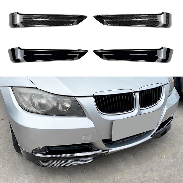 For 3 Series E90 E91 Pre 320i 330i 2005-2008 Frontkofanger Læbe Vinkel Diffuser Splitter Spoiler Prote