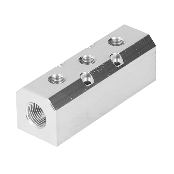 Luftfördelare Stort Flöde Aluminium Pneumatiskt Block 40x40mm G1/2 Inlopp G1/4 Utlopp SY40-02-3F YEMAA