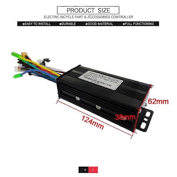 24V 36V 48V 500W 750W Tre-Mode 9 Rør Børsteløs 26A Controller Gasspjæld Bremse Kit med LED SW900