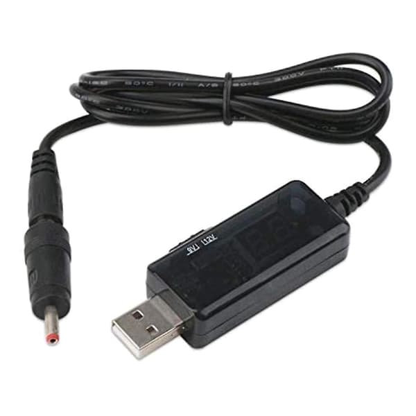 USB 5V til 9V 12V Step Up Volt Transformer Strømkontrollinje med LED-skjerm