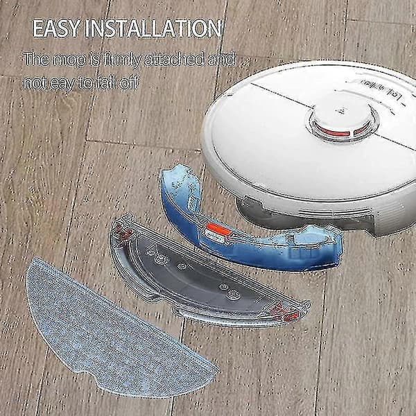 10 stk. moppeputer for Xiaomi Roborock S7 T7s T7 Plus mikrofiberpute -T