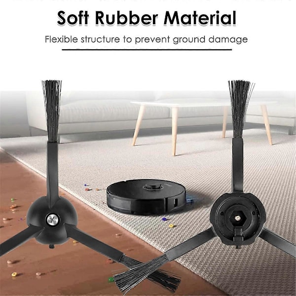 Sidebørste for Roborock S8 MaxV Ultra S8 Max Ultra Q Revo S7-serien
