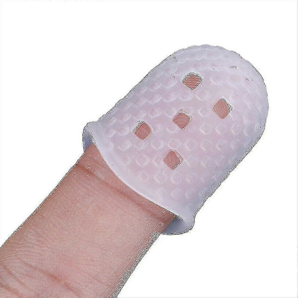 5 st Silikon Fingerspets Skydd Tumskydd Nål Gitarr Ukulele S