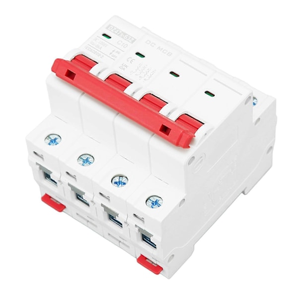 4P Mini Afbryder 6000A Brydeevne Lille DC Afbryder til Solcelleanlæg DC1000V 10A YEMAA