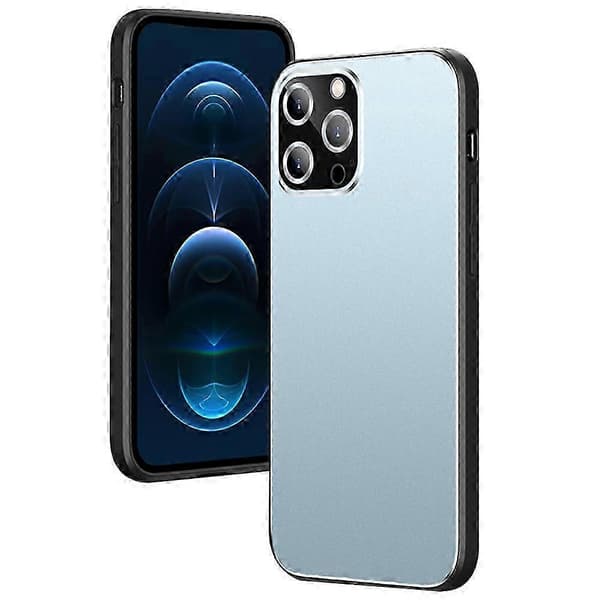 För iPhone 16 Pro Max Fodral PC+TPU Matt Baksida Telefonfodral med Linsskydd - Grå