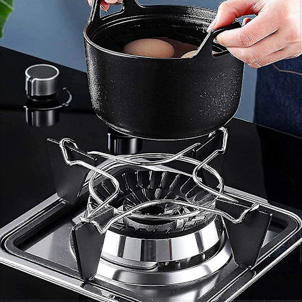 2 stycken Universal Gjutjärns Gasringar, Universal Spishällshållare, Wok Stöd för Gaskök, för Kök, Kaffebryggare, Ugnar, Gasspisar-yezi