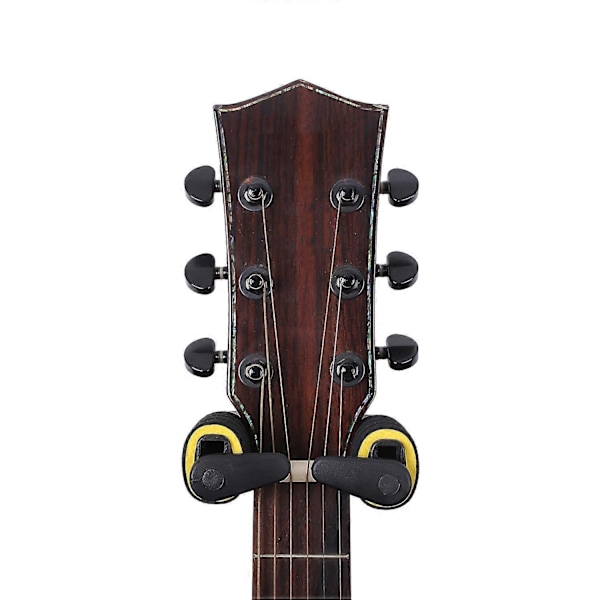 Väggmonterad Gitarrhängare Automatisk Låsning Gitarrställ Vägghängare Hängare Hållare för Akustisk Gitarr