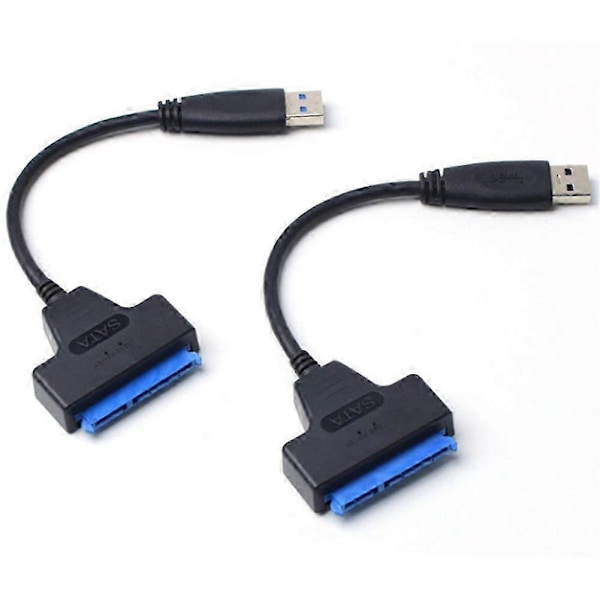 USB 3.0 til SATA 22 Pin 2,5 tommer Harddisk Driver SSD Adapterkabel Konverter