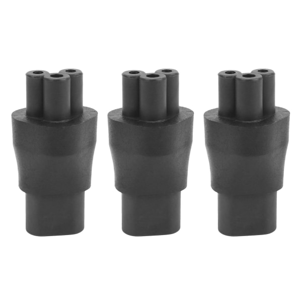 3x IEC 320 C5 3-polet Hun til C8 2-polet Han Stikkonverter Strømforsyningsadapter