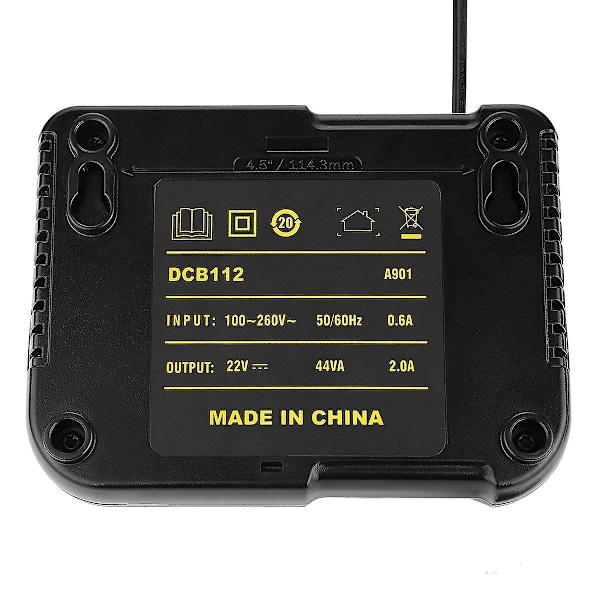 DCB112 DEWALT 10,8V / 14,4V / 18V lithium batterioplader