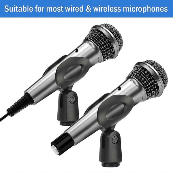 4-pak Universal Mikrofonholder Mikrofonklips til Mikrofonstativ og Mikrofon