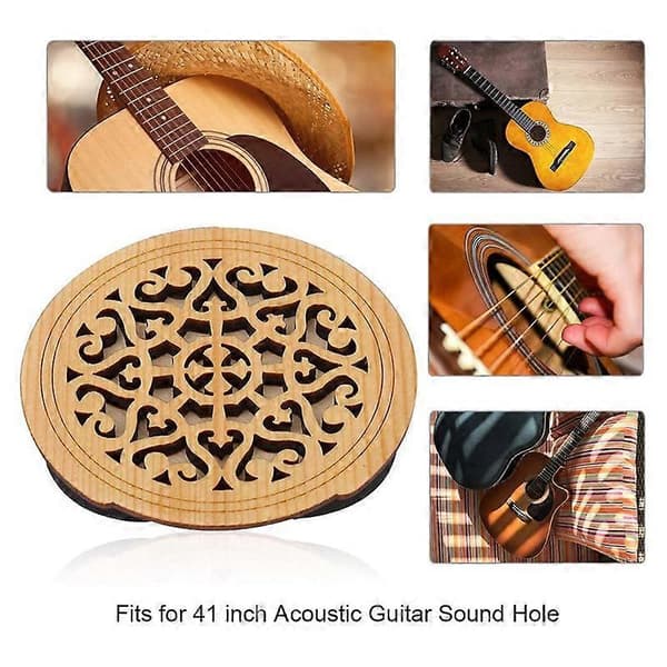 Gitar Tre Lydhull Lydhull Deksel Blokk Tilbakemelding Buffer Tre for EQ Akustisk Folk Gitarer,St