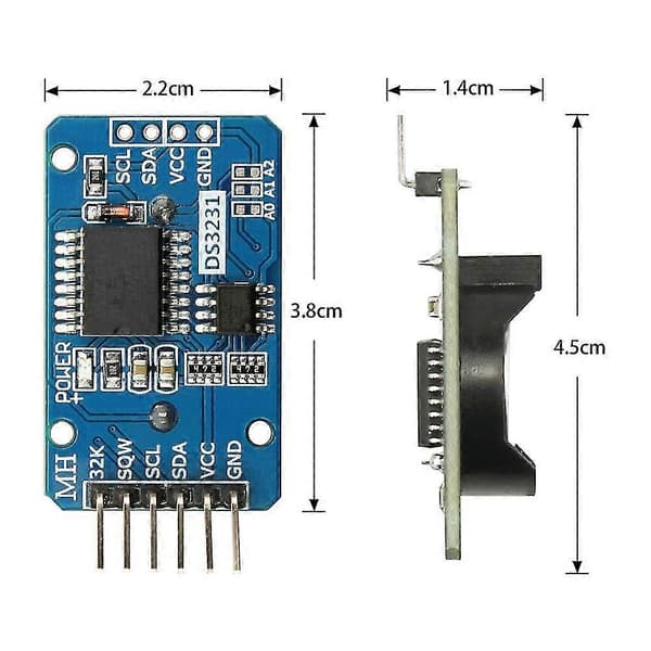 3 Osan Sarja Ds3231 At24c32 Iic Rtc Kellomoduuli Reaaliaikakellomoduuli Arduinoon