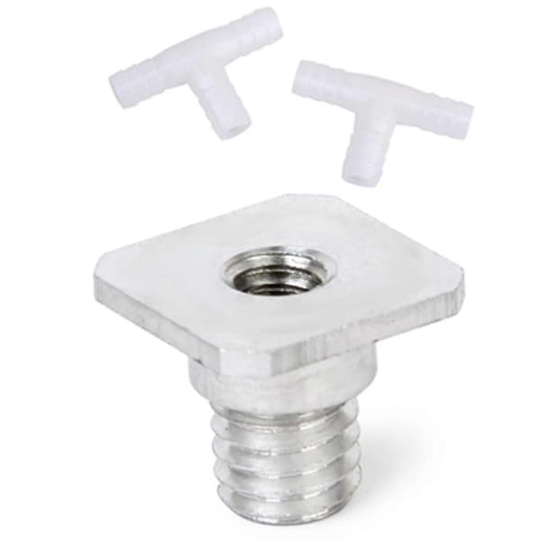 2 X 12mm Plast Liksidig T-koppling Barb Rörkoppling Luft/vatten H