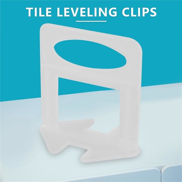 Tile Leveling System Clips 2mm -400 Stk DIY Tiles Leveler Avstandsstykker For Profesjonell keramiske fliser og