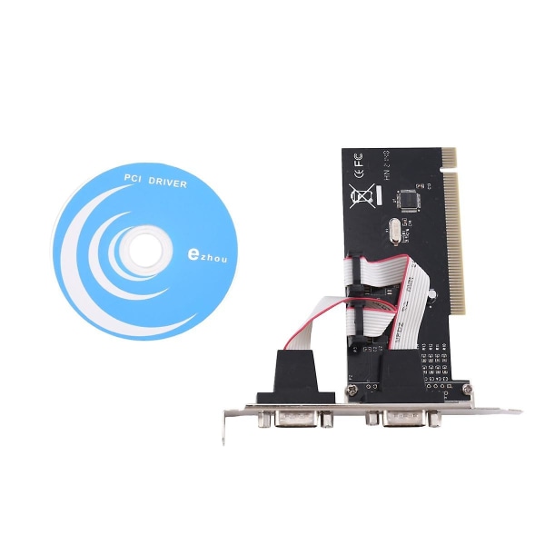 PCI til RS232 Adapter PCIe til 2 Ports Seriel Udvidelseskort PCI-e til Industriel RS232 Seriel Port Adapter